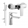 Mexen Lynx DF72 ensemble de douche, chromé - 745904DF72-00