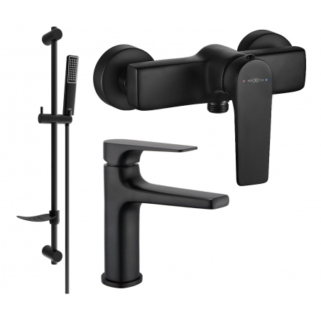 Mexen Lynx DF72 ensemble de douche, noir - 745904DF72-70