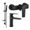 Mexen Lynx DF72 ensemble de douche, noir - 745904DF72-70