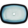 Mexen Araks vasque à poser en verre 54 x 39 cm, bleue - 24155447