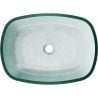Mexen Araks lavabo en verre à poser 54 x 39 cm, argenté - 24155411