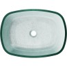 Mexen Araks vasque à poser en verre 54 x 39 cm, argent - 24155411