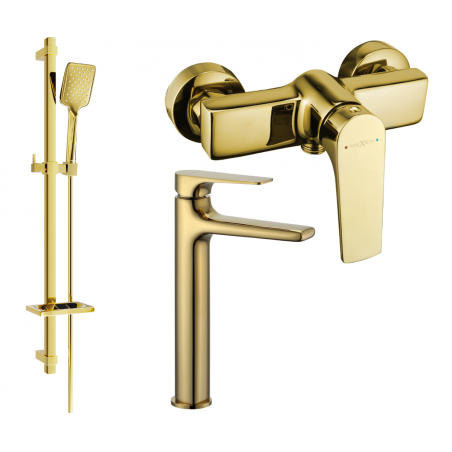 Mexen Lynx DQ62 ensemble de douche, doré - 745914DQ62-50