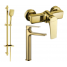 Mexen Lynx DQ62 ensemble de douche, doré - 745914DQ62-50