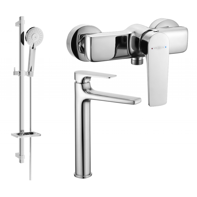 Mexen Lynx Ensemble de douche DQ40, chrome - 745914DQ40-00