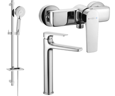 Ensemble de douche Mexen Lynx DQ40, chrome - 745914DQ40-00