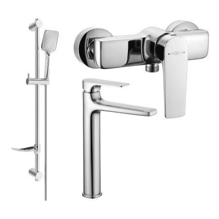 Mexen Lynx Ensemble de douche DF62, chrome - 745914DF62-00
