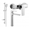 Mexen Lynx Ensemble de douche DF62, chrome - 745914DF62-00