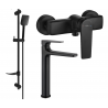 Mexen Lynx DF62 ensemble de douche, noir - 745914DF62-70