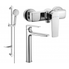 Mexen Lynx DF40 ensemble de douche, chromé - 745914DF40-00