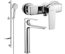 Mexen Lynx DF40 ensemble de douche, chromé - 745914DF40-00