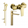 Mexen Lynx DF40 ensemble de douche, doré - 745914DF40-50