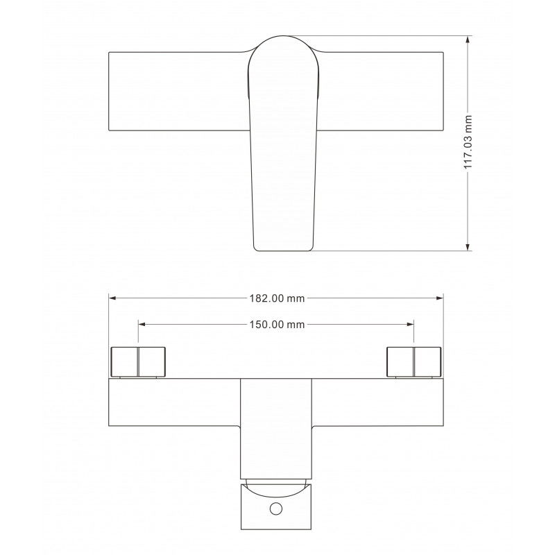 Mexen Lynx DF40 ensemble de douche, noir - 745914DF40-70