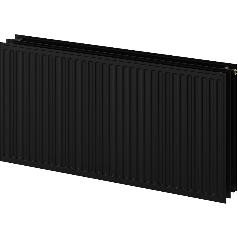 Mexen CVH30 Hygienique radiateur plat 300 x 3000 mm, raccordement bas, 2617 W, noir - W630H-030-300-70