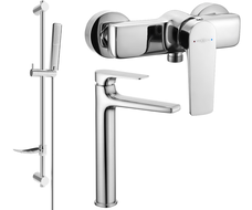 Mexen Lynx DF72 ensemble de douche, chrome - 745914DF72-00