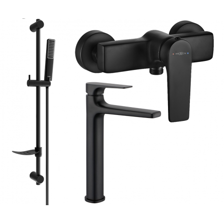 Mexen Lynx DF72 ensemble de douche, noir - 745914DF72-70