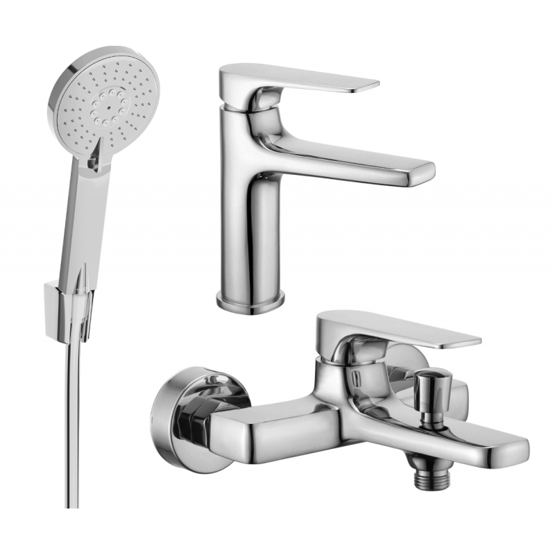 Mexen Lynx R40 ensemble de baignoire, chrome - 745903R40-00