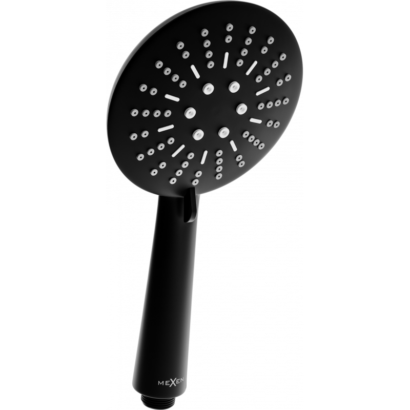 Mexen R-67 poignée de douche à 3 fonctions, noire - 79567-70
