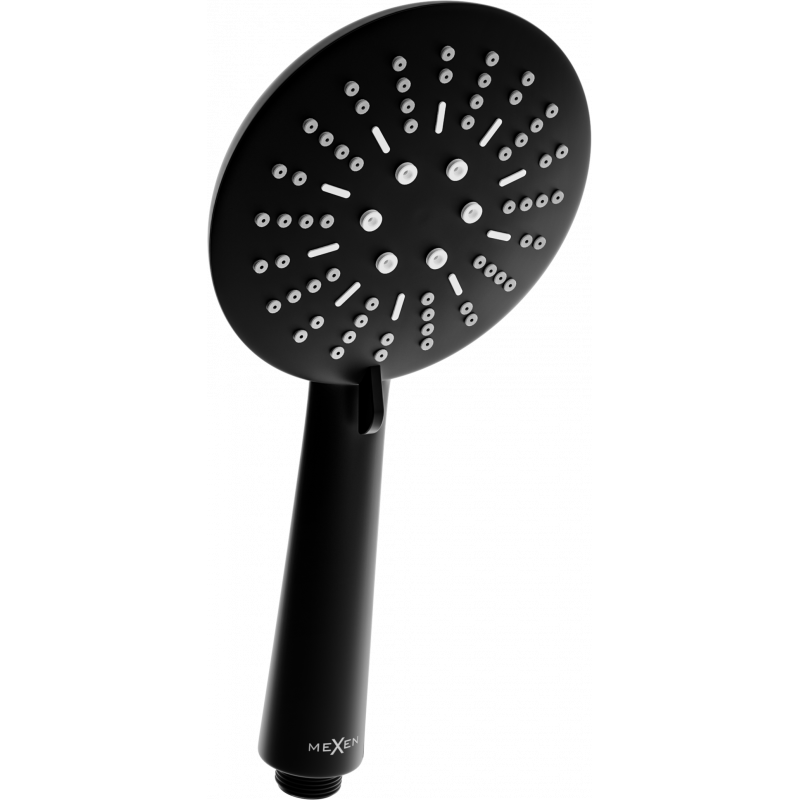 Mexen R-67 pommeau de douche 3 fonctions, noir - 79567-70