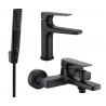 Mexen Lynx Ensemble de baignoire R72, noir - 745903R72-70