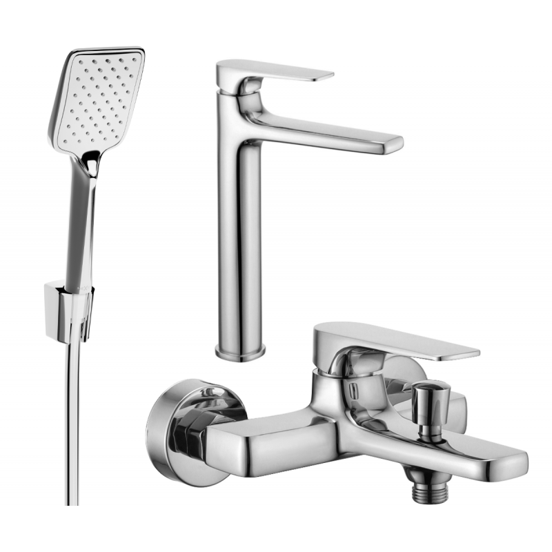 Mexen Lynx R62 ensemble de baignoire, chromé - 745913R62-00
