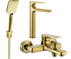 Mexen Lynx R62 ensemble baignoire, doré - 745913R62-50