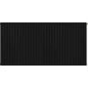 Radiateur mural Mexen CVH30 Hygiene 400 x 2000 mm, connexion inférieure, 2192 W, noir - W630H-040-200-70