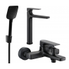 Mexen Lynx R62 ensemble de baignoire, noir - 745913R62-70