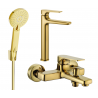 Mexen Lynx R40 ensemble de baignoire, doré - 745913R40-50