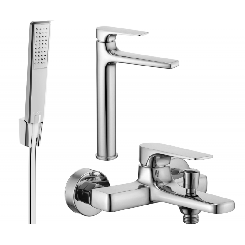 Mexen Lynx R72 ensemble de bain, chrome - 745913R72-00