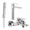 Mexen Lynx R72 ensemble de baignoire, chrome - 745913R72-00