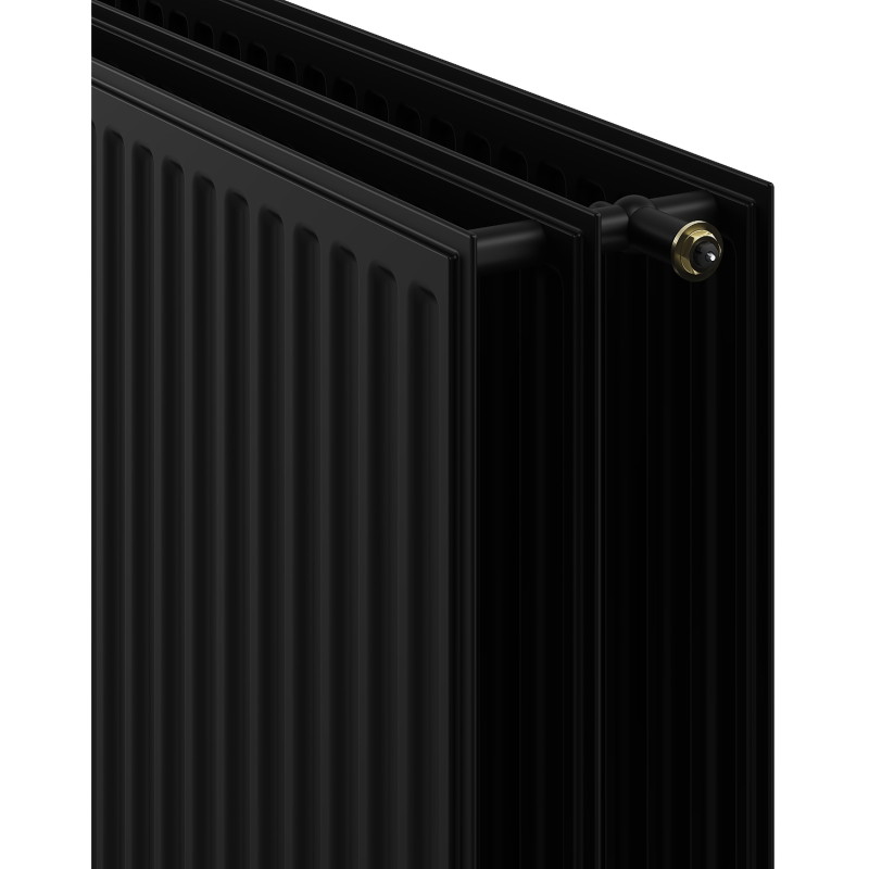 Mexen CVH30 Radiateur hygiénique à plaque 600 x 900 mm, connexion inférieure, 1358 W, noir - W630H-060-090-70