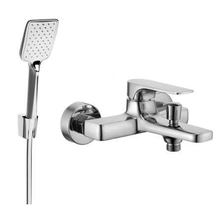 Mexen Lynx R62 mitigeur de baignoire avec ensemble de douche, chrome - 74593R62-00