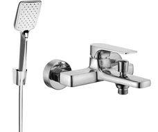 Mexen Lynx R62 mitigeur de baignoire avec ensemble de douche, chrome - 74593R62-00