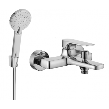Mexen Lynx R40 robinet de baignoire avec ensemble de douche, chrome - 74593R40-00