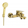 Mexen Lynx R40 robinet de bain avec ensemble de douche, or - 74593R40-50
