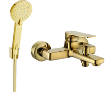 Mexen Lynx R40 robinet de bain avec ensemble de douche, or - 74593R40-50