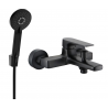 Mexen Lynx R40 robinet de baignoire avec ensemble de douche, noir - 74593R40-70