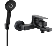 Batterie de bain Mexen Lynx R40 avec ensemble de douche, noir - 74593R40-70