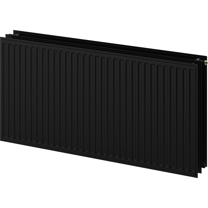 Mexen CVH30 Radiateur à plaques hygiénique 900 x 1500 mm, raccordement par le bas, 3096 W, noir - W630H-090-150-70