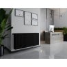 Mexen CVH30 Radiateur hygiénique à plaque 900 x 2600 mm, connexion inférieure, 5367 W, noir - W630H-090-260-70