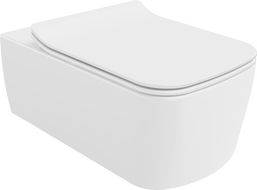 Mexen York bol de WC Rimless avec siège slim à fermeture lente, duroplast, Blanc - 30114000
