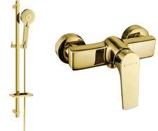 Mexen Lynx DQ40 robinet de douche avec ensemble de douche, doré - 74594DQ40-50