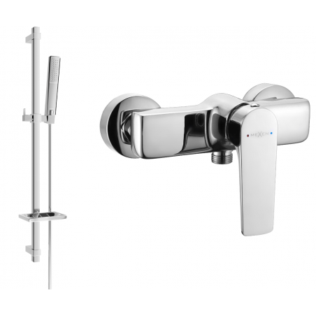 Mexen Lynx DQ72 mitigeur de douche avec ensemble de douche, chromé - 74594DQ72-00