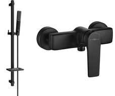 Mexen Lynx DQ72 robinet de douche avec ensemble de douche, noir - 74594DQ72-70