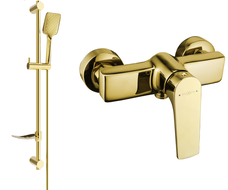 Mexen Lynx DF62 ensemble douche avec robinet, or - 74594DF62-50