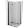 Mexen Lima cabine de douche pliante 110 x 110 cm, transparent, noire - 856-110-110-70-00