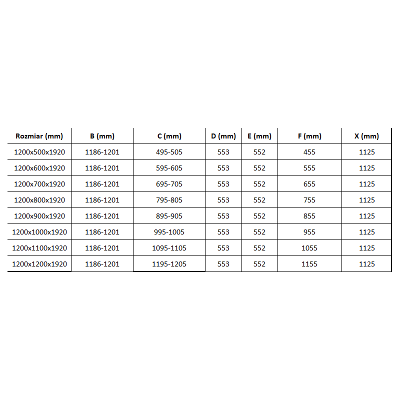 Mexen Lima cabine de douche pliante 120 x 70 cm, transparente, noire - 856-120-070-70-00