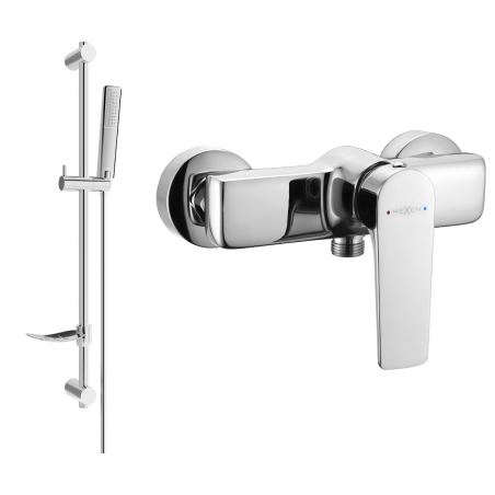 Mexen Lynx DF72 ensemble de douche avec robinet de douche, chromé - 74594DF72-00