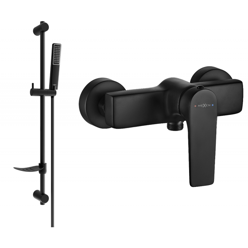 Mexen Lynx DF72 mitigeur de douche avec ensemble de douche, noir - 74594DF72-70